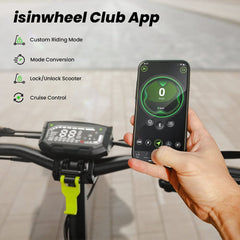 CyberCart-PL Hulajnoga Elektryczna Terenowa Hulajnoga elektryczna iSinwheel D2 1000W 48V 15.6Ah 45km/h Terenowa Koła 10"