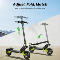 CyberCart-PL Hulajnoga Elektryczna Terenowa Hulajnoga elektryczna iSinwheel D2 1000W 48V 15.6Ah 45km/h Terenowa Koła 10"