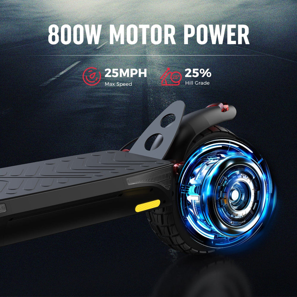 Pełny widok skutera ix3 – rama, kierownica, koła