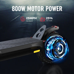 Pełny widok skutera ix3 – rama, kierownica, koła