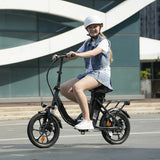 CyberCart Elektryczny rower miejski isinwheel U4 Składany Rower Elektryczny Miejski | 250W, 88 km Zasięgu, E-bike do Miasta