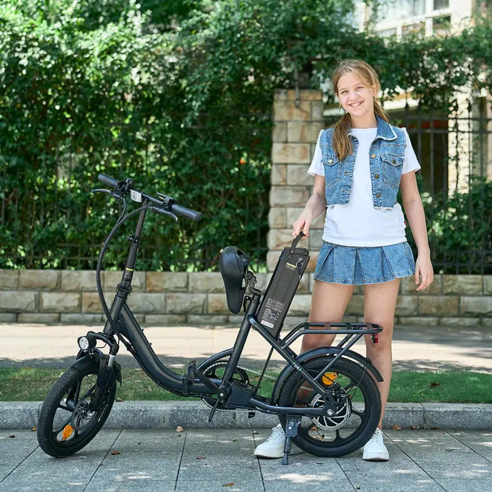 CyberCart Elektryczny rower miejski isinwheel U4 Składany Rower Elektryczny Miejski | 250W, 88 km Zasięgu, E-bike do Miasta