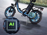 CyberCart Elektryczny rower miejski isinwheel U4 Składany Rower Elektryczny Miejski | 250W, 88 km Zasięgu, E-bike do Miasta