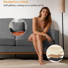 Sofa Ares Inertia jako centrum tech lounge w pokoju gracza, obok konsoli i sprzętu gamingowego