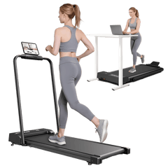 Bieżnia Domowa JT52 Połączony z APP – Składana Walking Pad 12 km/h, Bluetooth + App, Certyfikat CE