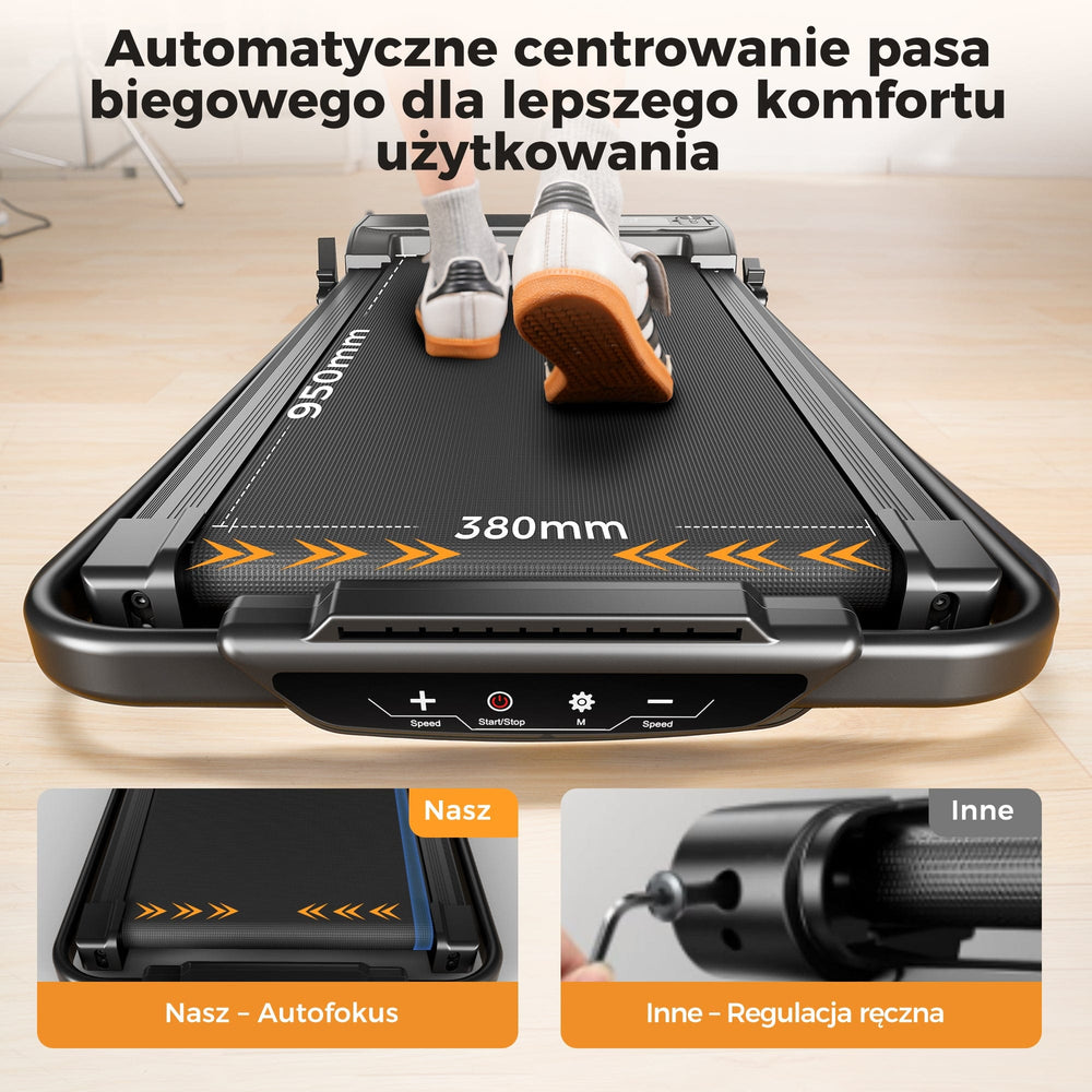 Automatyczne centrowanie pasa w bieżni JT52