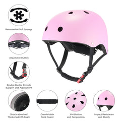 CyberCart Accessories - Kids Cycling Helmet Kids Cycling Helmet with Comfortable Pads for Outdoor Riding, CE Certified, Lightweight and Safe