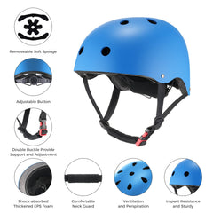 CyberCart Accessories - Kids Cycling Helmet Kids Cycling Helmet with Comfortable Pads for Outdoor Riding, CE Certified, Lightweight and Safe