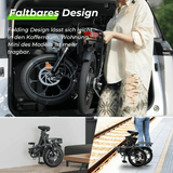 CyberCart Commuter E-Bike Electric Bike U4 Commuter 16" Fat Tires, Peak 750 W, 88 KM Range Step-Thru Foldable E-Bike