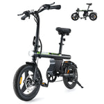 CyberCart Commuter E-Bike U1-Black / 1 Unit Electric Bike U1 Commuter 250W Foldable for Teens & Adults, CE Certified E-Bike