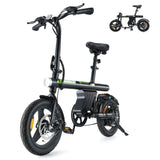 CyberCart Commuter E-Bike U1-Black / 1 Unit Electric Bike U1 Commuter 250W Foldable for Teens & Adults, CE Certified E-Bike