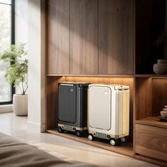 CyberCart Electric Riding Luggage Electric Riding Luggage - 1TB Capacity, 36km Range, 8 MPH, 250W motor, Ultra-Lightweight Smart Travel Companion - PCD2501-White