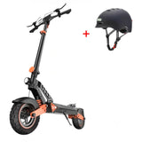 iSinwheel Hulajnoga Elektryczna Terenowa Czarny + kask Hulajnoga Elektryczna D2 1000W Składana Off-Road, Zasięg 55 km, Mocny Silnik