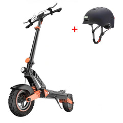 iSinwheel Hulajnoga Elektryczna Terenowa Czarny + kask Hulajnoga Elektryczna D2 1000W Składana Off-Road, Zasięg 55 km, Mocny Silnik