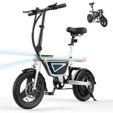 CyberCart Elektryczny rower miejski Biały Elektryczny rower miejski isinwheel EB1S silnik 250 W, zasięg 50 km