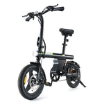 CyberCart Commuter E-Bike Czarny Elektryczny Rower Miejski U1 250W Składany dla Młodzieży i Dorosłych, Rower Elektryczny z Certyfikatem CE