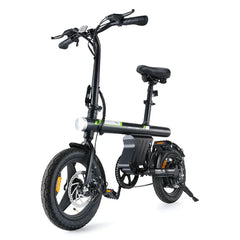 CyberCart Commuter E-Bike Czarny Elektryczny Rower Miejski U1 250W Składany dla Młodzieży i Dorosłych, Rower Elektryczny z Certyfikatem CE