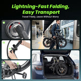 iSinwheel Elektryczny rower miejski isinwheel U4 Składany Rower Elektryczny Miejski | 250W, 88 km Zasięgu, E-bike do Miasta