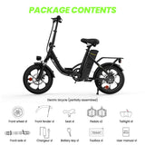 iSinwheel Elektryczny rower miejski isinwheel U4 Składany Rower Elektryczny Miejski | 250W, 88 km Zasięgu, E-bike do Miasta