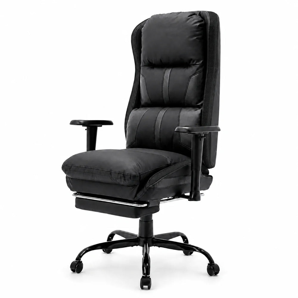 CyberCart Biurko komputerowe Zestawy sprzętu do gier (Biurko gamingowe + fotel gamingowy + lampa RGB + mata podłogowa)