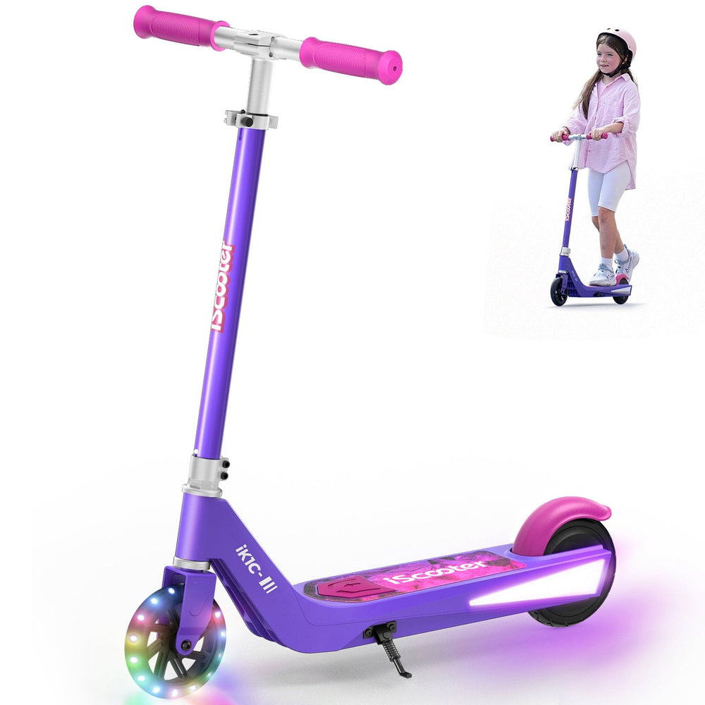 iScooter Hulajnoga Elektryczna dla Dzieci iK1S-Fioletowy Hulajnoga Elektryczna dla Dzieci iK1S 100W LED 5-7 km CE