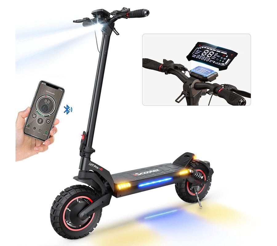 iScooter Hulajnoga Elektryczna Terenowa iX7pro 2000W – Zestaw Podstawowy Hulajnoga Elektryczna iX3 800W Składana Terenowa