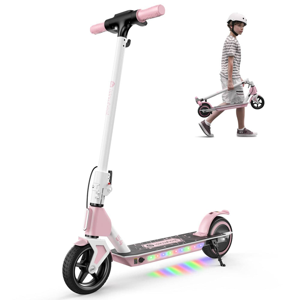iSinwheel E-Scooter for Kids S4-Pink Electric Scooter S4 Kids 200W Foldable Youth E-Scooters