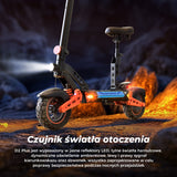iSinwheel Skuter Elektryczny Terenowy Hulajnoga Elektryczna D2Plus 1000W Składana Off-Road, Zasięg 60-65 km, Mocny Silnik