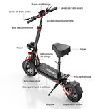 Widok boczny hulajnogi ix8 2400W – profil i design skutera