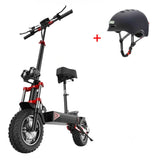 iScooter Hulajnoga Elektryczna Terenowa Czarny + kask Hulajnoga Elektryczna iX8 2400W CE Składana Terenowa