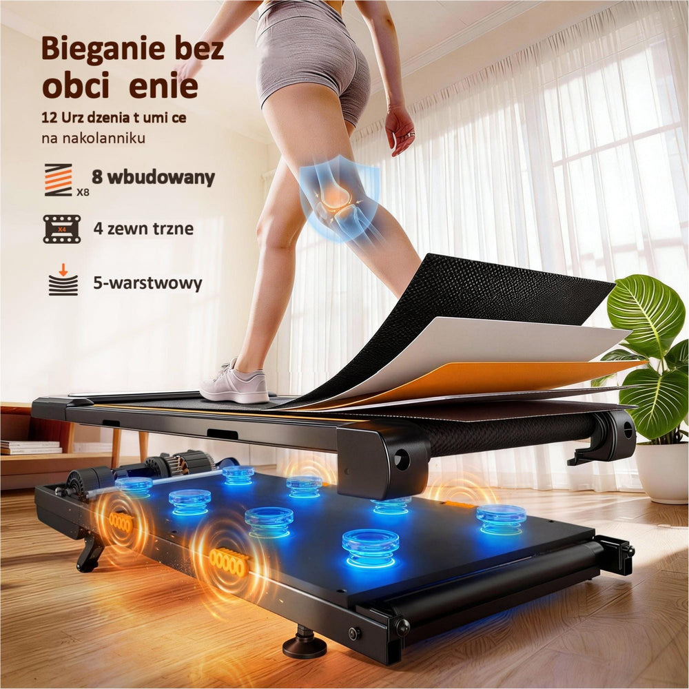 Bieganie bez odciążenia na bieżni JT32 – mniejsze obciążenie stawów, komfortowy krok