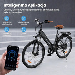 iSinwheel Rower elektryczny trekkingowy Trekkingowy rower elektryczny iSinwheel UcityS 250 W, zasięg do 90 km