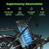 iSinwheel Elektryczny rower miejski Składany rower elektryczny miejski isinwheel U4, 250 W, zasięg do 88 km