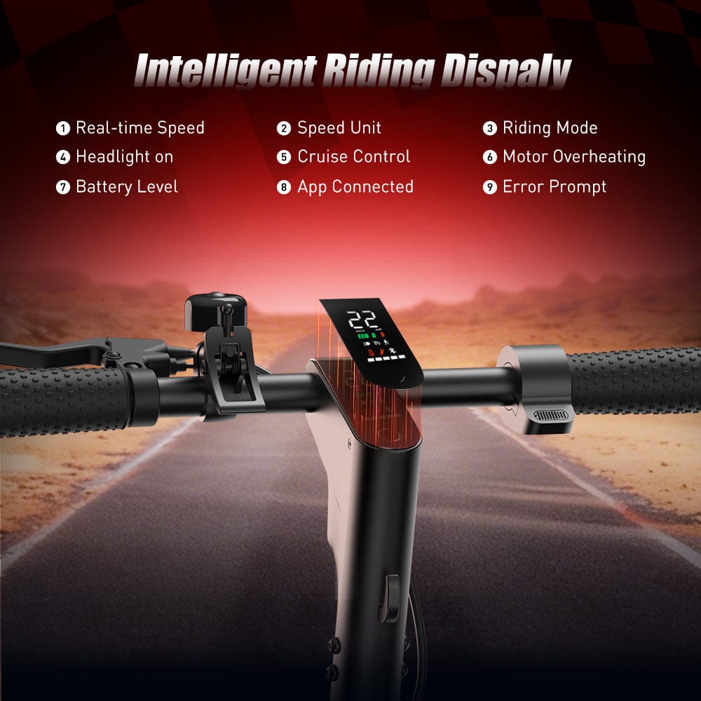 Hulajnoga elektryczna W5 City, silnik 350 W, maks. prędkość 30 km/h, wyświetlacz LCD