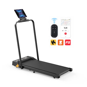 Bieżnia Domowa JT52 Połączony z APP – Składana Walking Pad 12 km/h, Bluetooth + App, Certyfikat CE