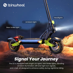 CyberCart-PL Hulajnoga Elektryczna Terenowa Hulajnoga elektryczna iSinwheel D2 1000W 48V 15.6Ah 45km/h Terenowa Koła 10"