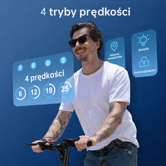 iScooter Hulajnoga elektryczna iScooter W8, terenowa, zasięg 45 km