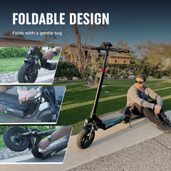 Hulajnoga ix3 z dużymi oponami terenowymi dla lepszej przyczepności