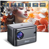 CyberCart projektor Szary isinbox A40C przenośny projektor 4k UHD Wi-Fi Bluetooth LCD z autofokusem