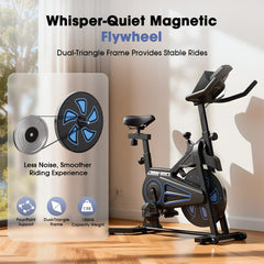 CyberCart Rower treningowy Rower treningowy QK116C – magnetyczny opór, LCD, do domu
