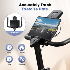 CyberCart Rower treningowy Rower treningowy QK116C – magnetyczny opór, LCD, do domu