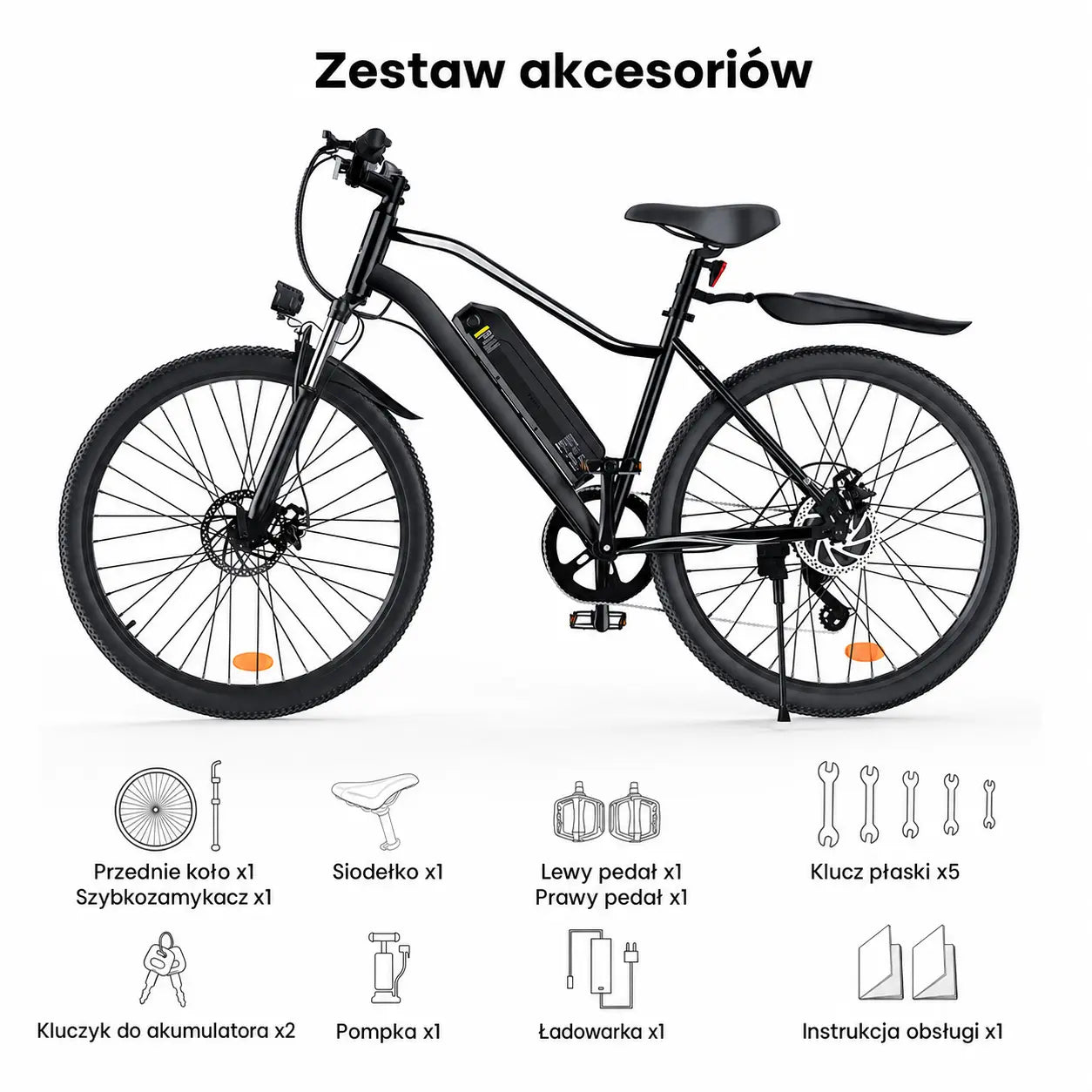 iSinwheel Elektryczny Rower Górski Rower elektryczny hybrydowy isinwheel EB3S 250 W 36 V 15 Ah akumulator