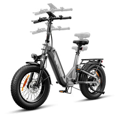 iSinwheel Elektryczny rower miejski Rower elektryczny isinwheel EB8 Fat o zasięgu 144 km z czujnikiem momentu obrotowego i hydraulicznymi hamulcami tarczowymi