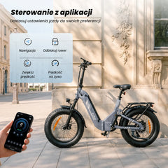 iSinwheel Elektryczny rower miejski Rower elektryczny isinwheel EB8 Fat o zasięgu 144 km z czujnikiem momentu obrotowego i hydraulicznymi hamulcami tarczowymi