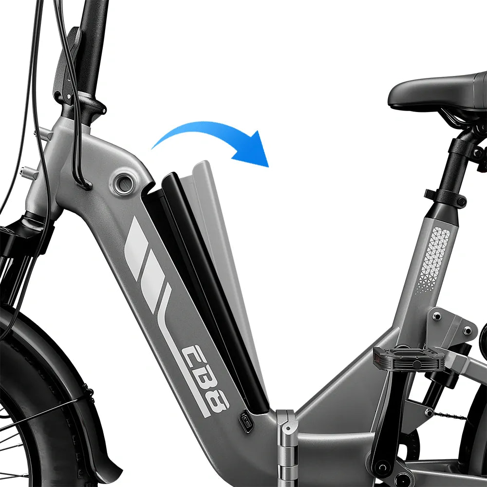 iSinwheel Elektryczny rower miejski Rower elektryczny isinwheel EB8 Fat o zasięgu 144 km z czujnikiem momentu obrotowego i hydraulicznymi hamulcami tarczowymi