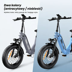 iSinwheel Elektryczny rower miejski Rower elektryczny isinwheel EB8 Fat o zasięgu 144 km z czujnikiem momentu obrotowego i hydraulicznymi hamulcami tarczowymi