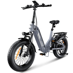 iSinwheel Elektryczny rower miejski Rower elektryczny isinwheel EB8 Fat o zasięgu 144 km z czujnikiem momentu obrotowego i hydraulicznymi hamulcami tarczowymi