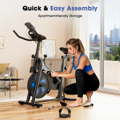CyberCart Rower treningowy Rower treningowy QK116C – magnetyczny opór, LCD, do domu