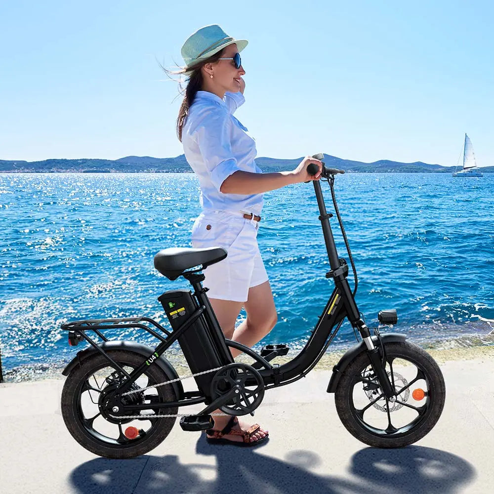 CyberCart Elektryczny rower miejski isinwheel U4 Składany Rower Elektryczny Miejski | 250W, 88 km Zasięgu, E-bike do Miasta