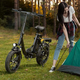 CyberCart Elektryczny rower miejski isinwheel U4 Składany Rower Elektryczny Miejski | 250W, 88 km Zasięgu, E-bike do Miasta